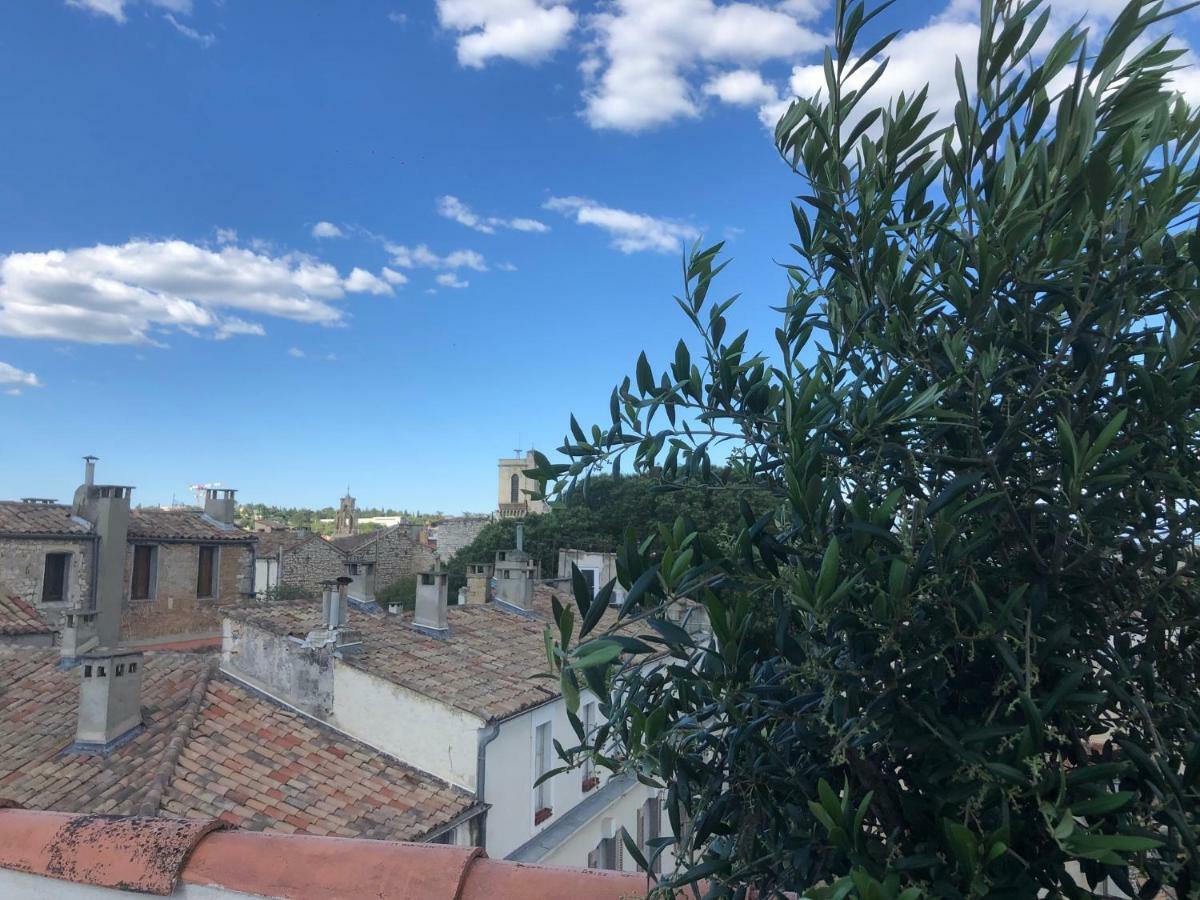 Appartement Avec Terrasse Panoramique Au Coeur De Nîmes Zewnętrze zdjęcie